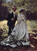 Claude Monet Les Promeneurs oil painting on canvas